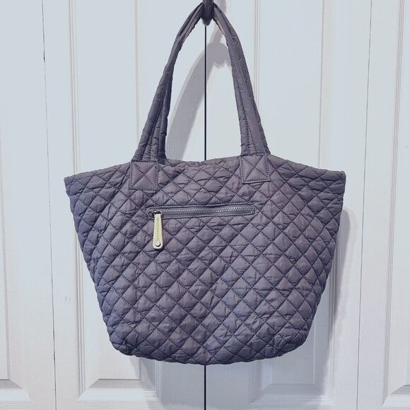 Urban Expressions Handbags - Urbanfit by Urban Expressions Tote Lightweight Bag-Gray Quilted-Large-Versatile